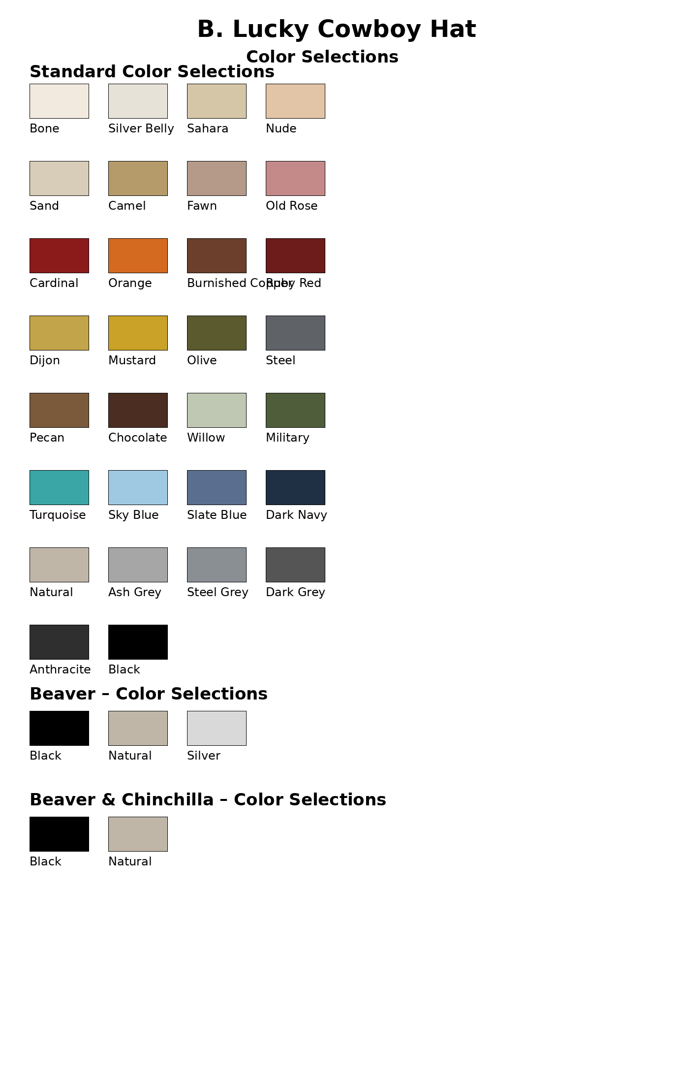 B. Lucky Custom Cowboy Hat